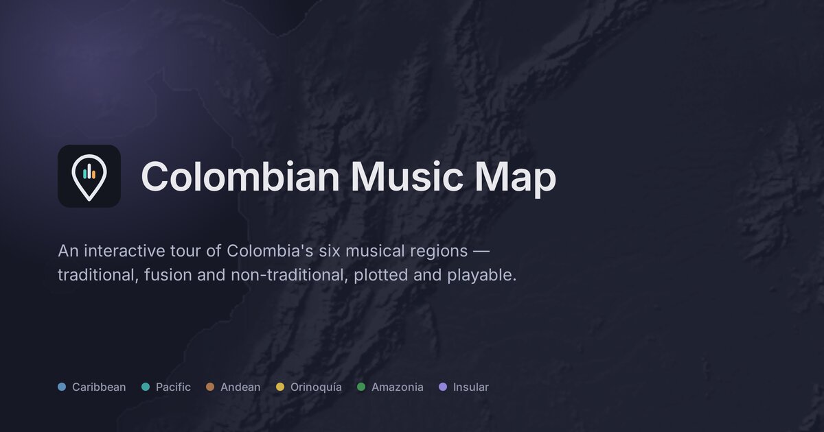 Colombian Music Map: an interactive map of Colombian musical traditions