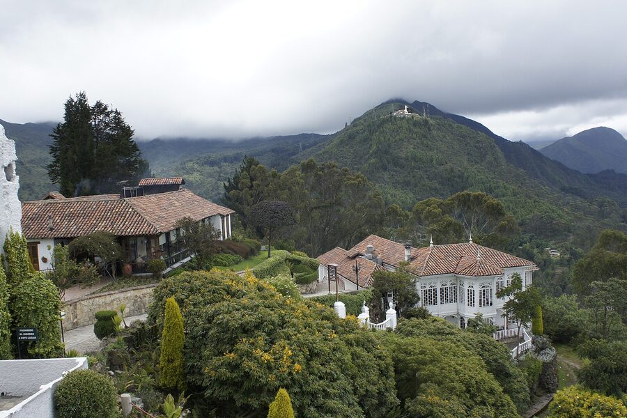 The sanctuary of Monserrate on the hill above Bogotá