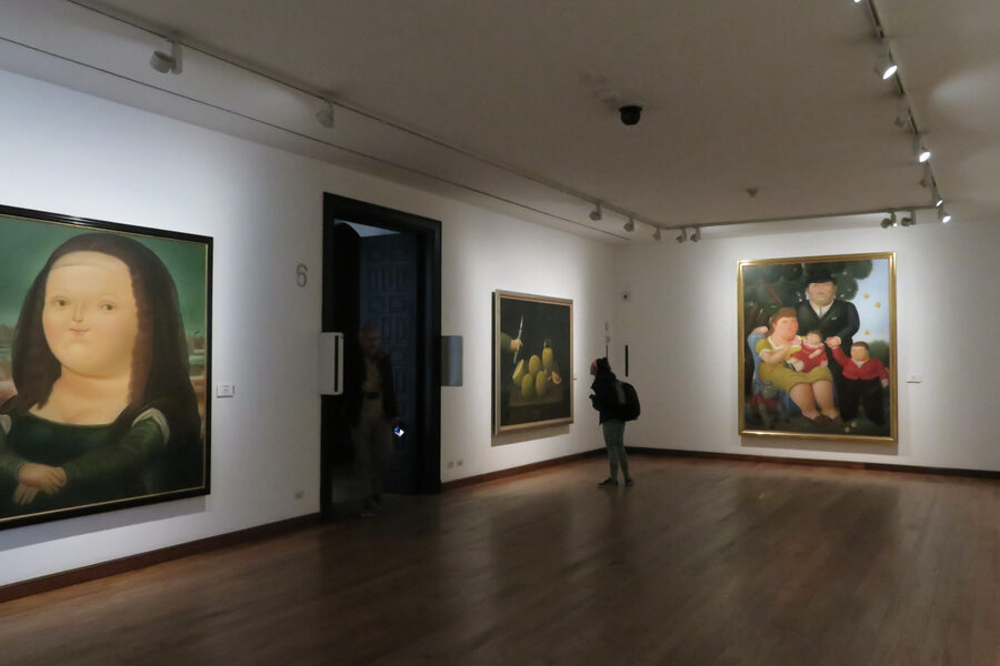 A gallery of paintings by Fernando Botero at the Museo Botero